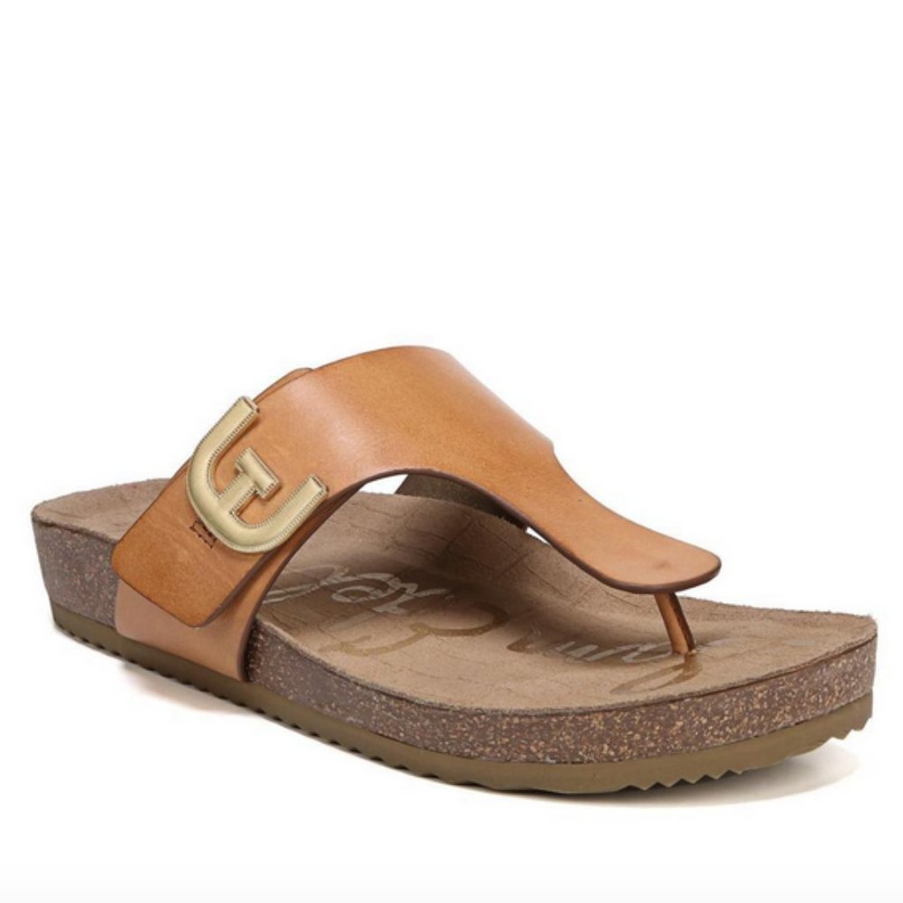 SAM EDELMAN Leather Thong Sandals